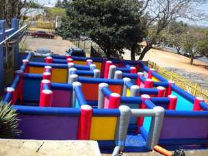 Colourful Inflatable Maze