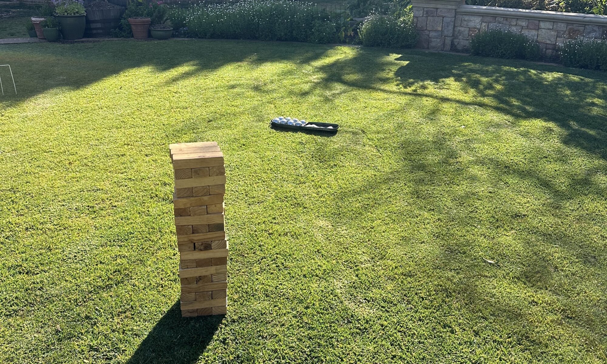 Giant Jenga Garden Game for Hire